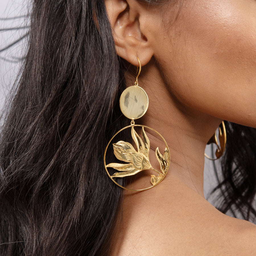 Vesak Orchid Earring
