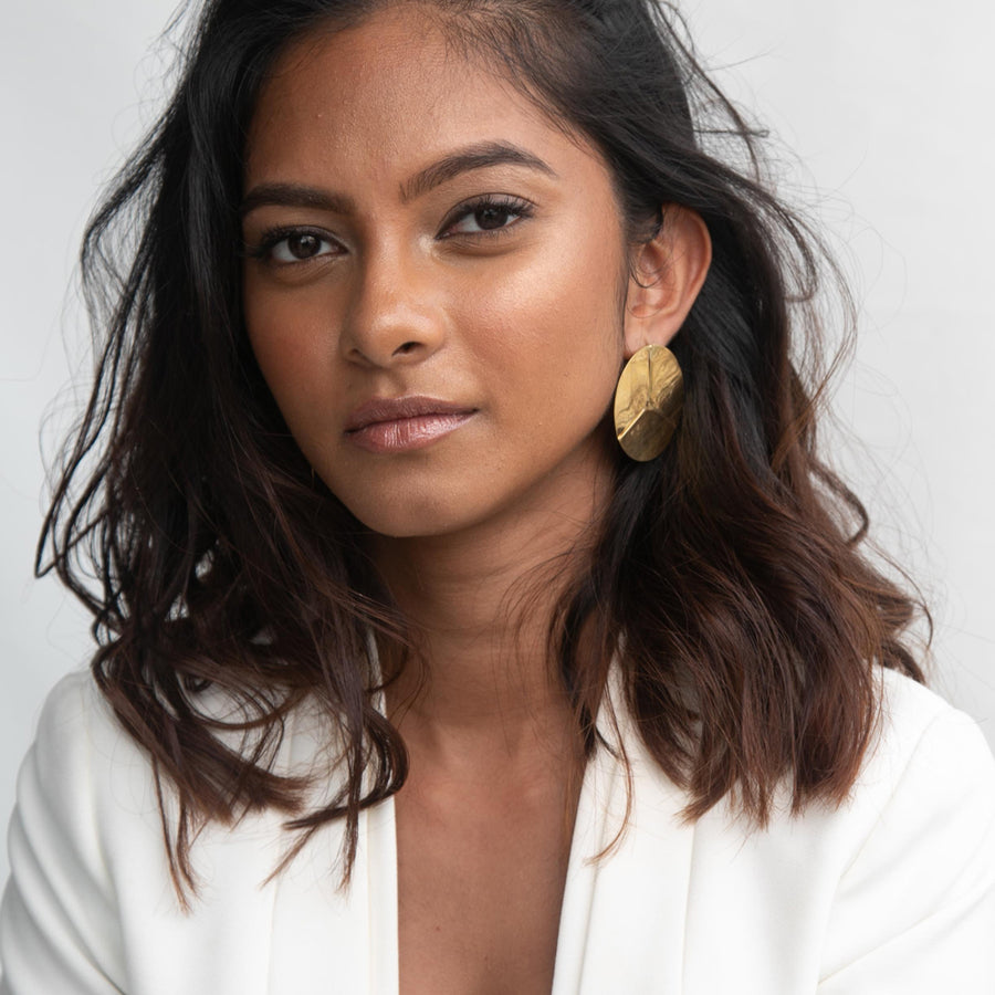 Mirrored Plate Earring