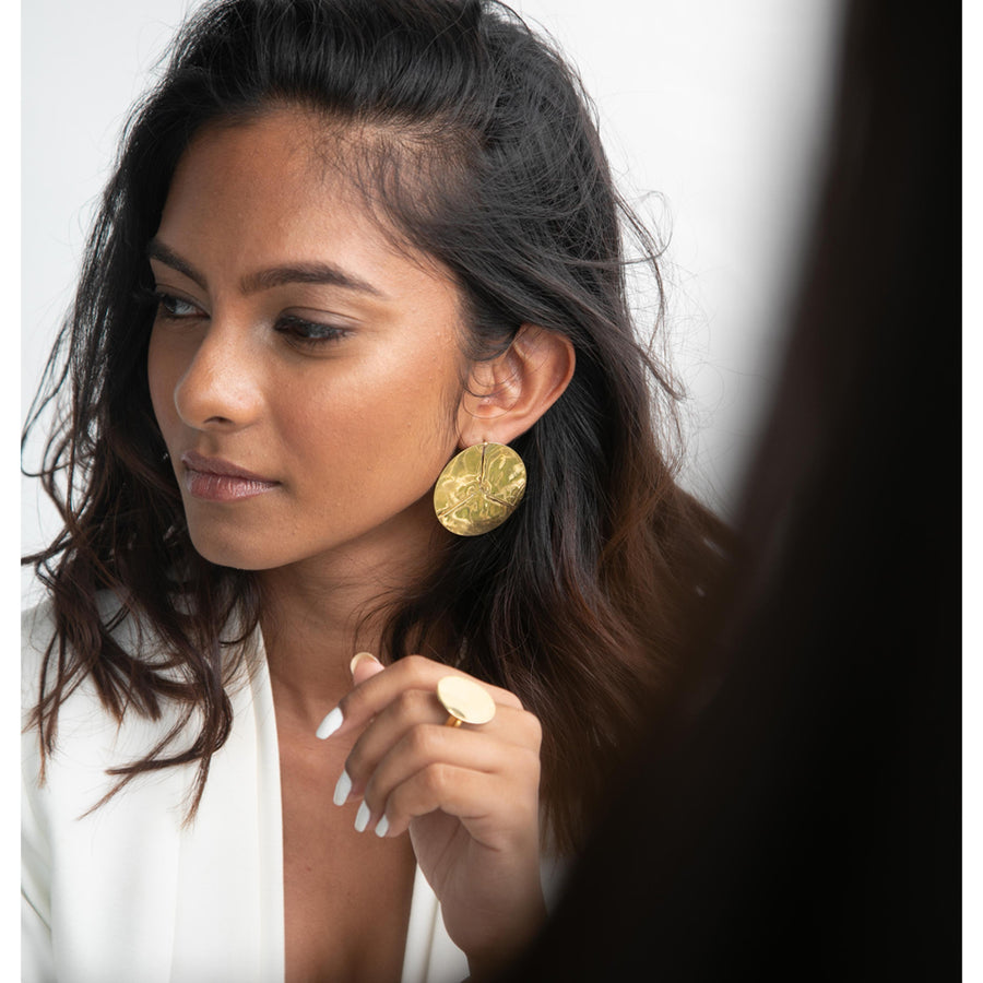 Mirrored Plate Earring
