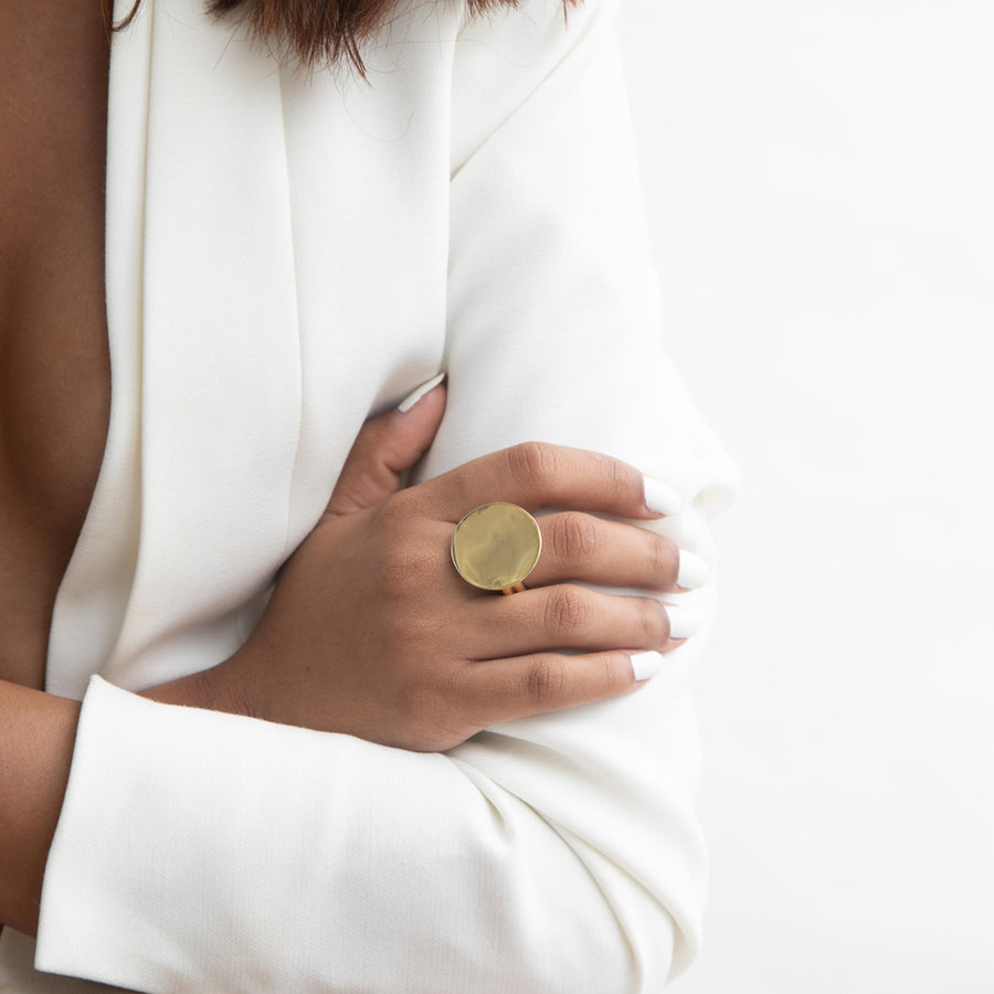 Mirrored Coin Ring