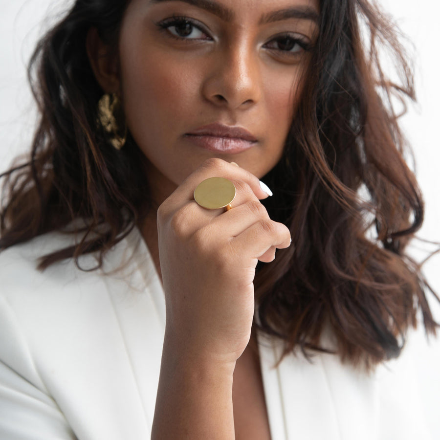 Mirrored Coin Ring