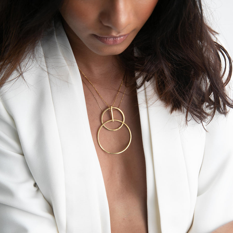 Double Circle Neklace