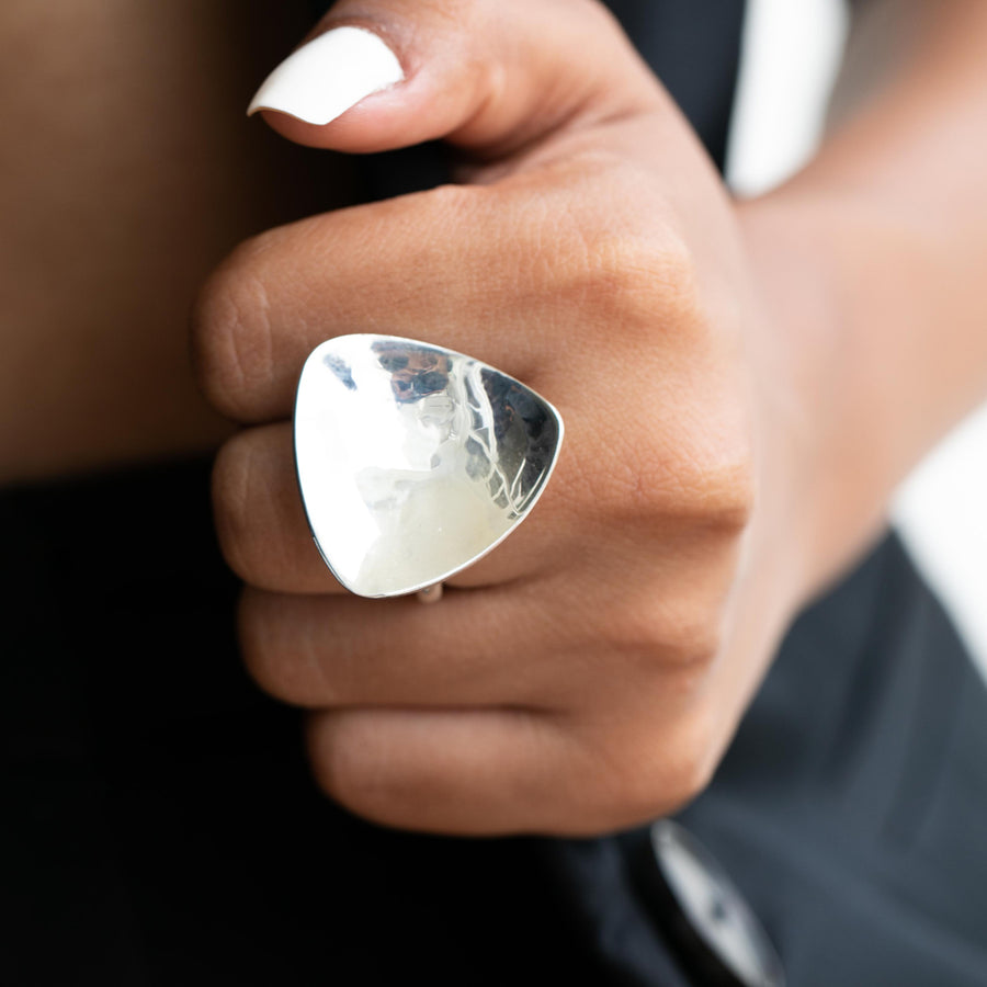 Mirrored Disc Ring
