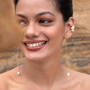 Pearl Chain Drop Earring