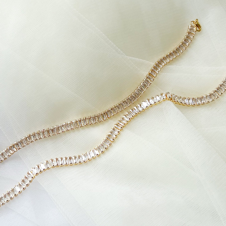 Baguette Tennis Necklace