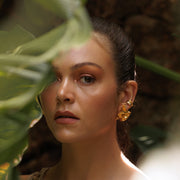 Crumpled Leaf Earrings