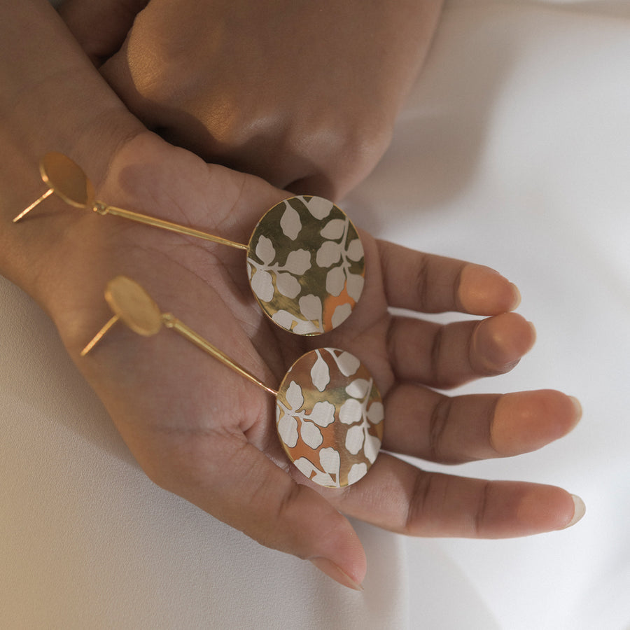 Dainty Leaves Drop Earring
