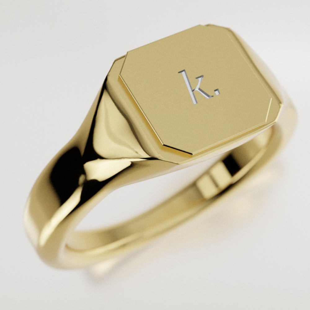 Cubic Signet Ring