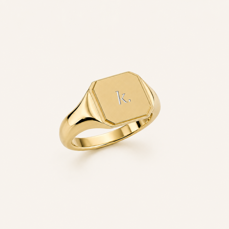 Cubic Signet Ring