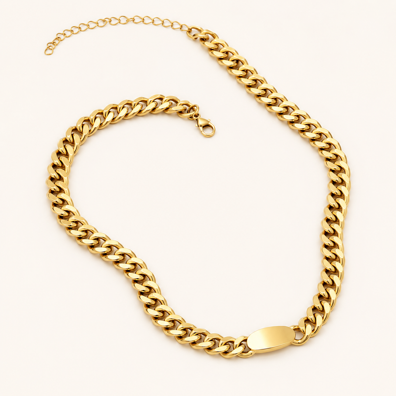Chunky Curb Necklace — alternate view