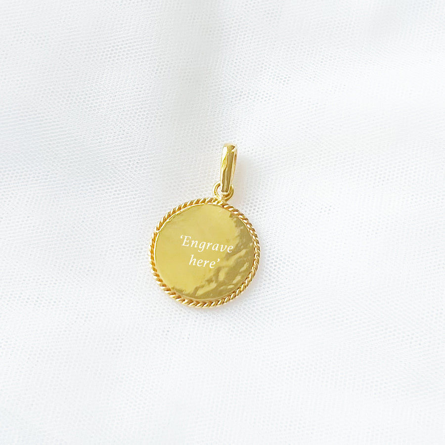 Coin III Engravable Necklace