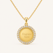 Coin II Engravable Necklace