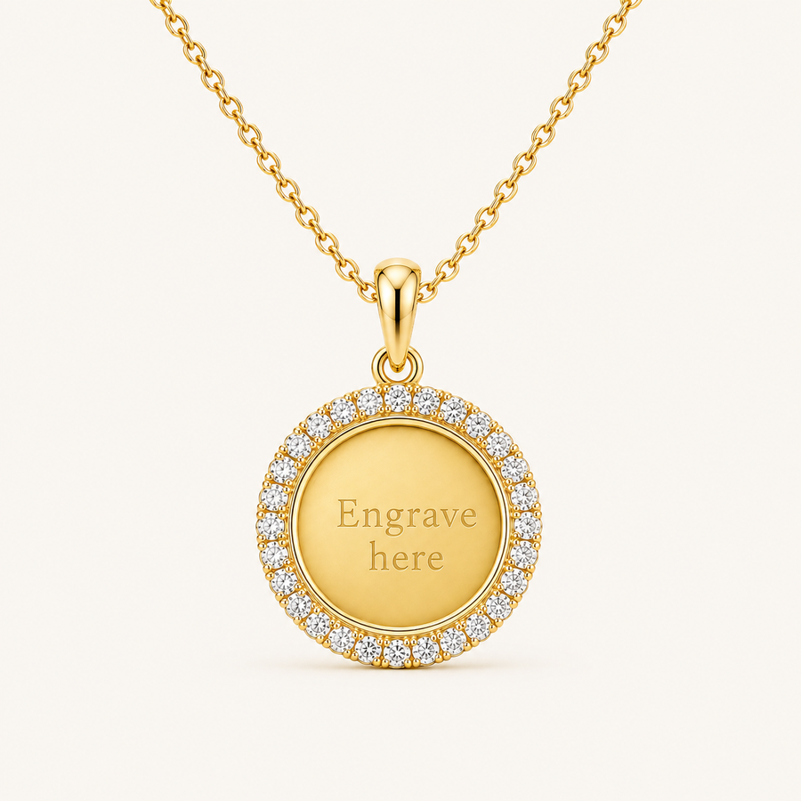 Coin II Engravable Necklace
