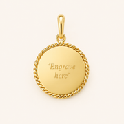 Coin III Engravable Necklace