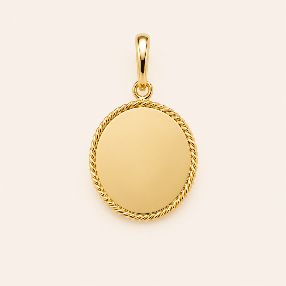 Coin III Engravable Necklace