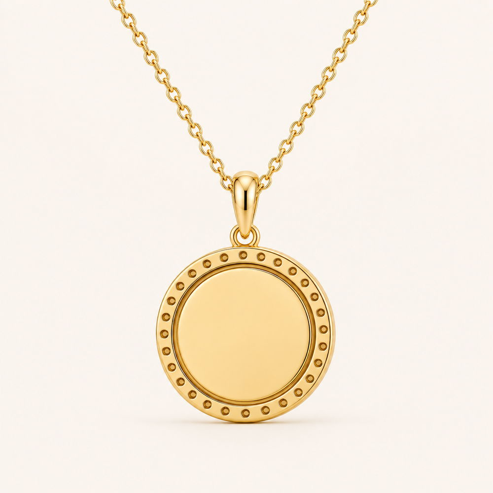 Coin II Engravable Necklace