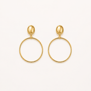 Coin Hoop Earrings