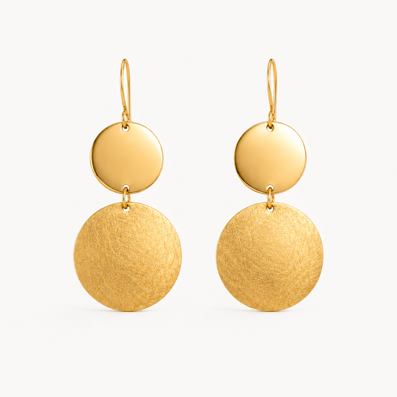 Double Drop Sphere Earrings
