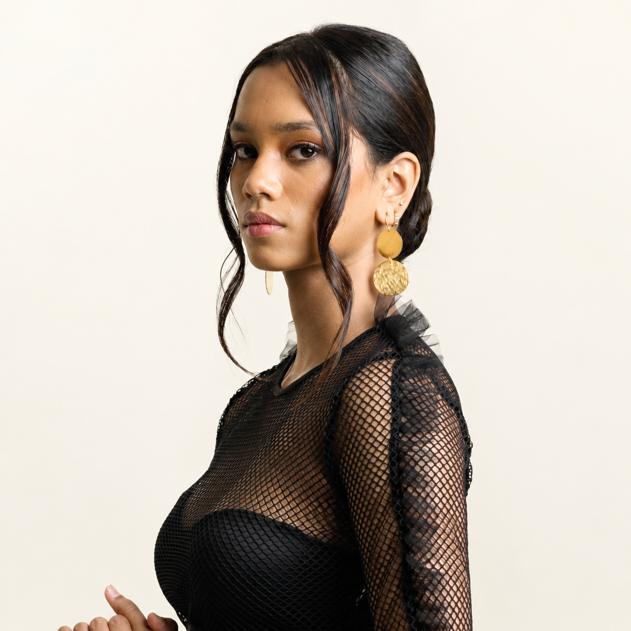 Double Drop Sphere Earrings