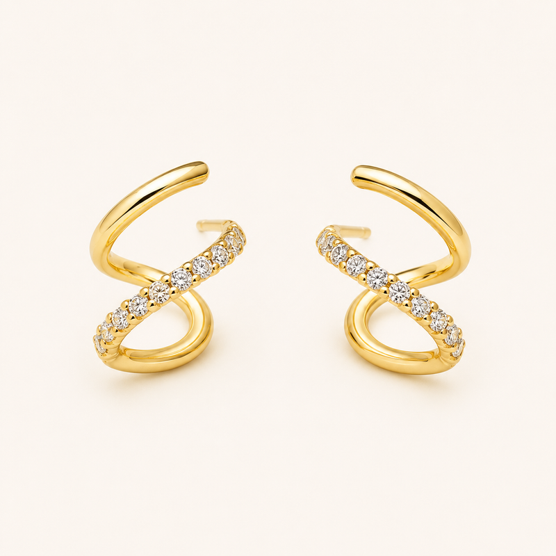 Double Cuff Earrings
