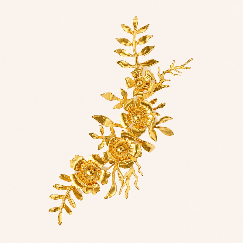 Floral Ear Cuff