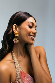 Water Lily Drop Earrings