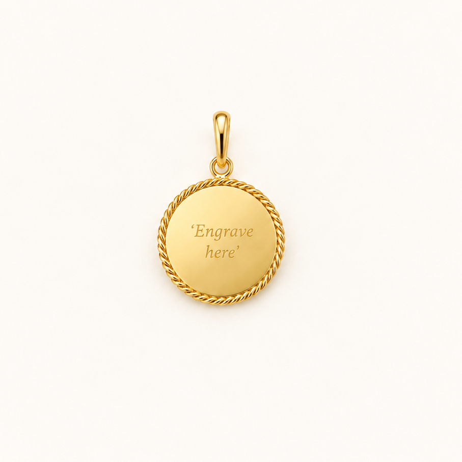 Coin III Engravable Necklace