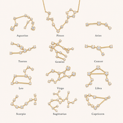 Zodiac constellation necklace