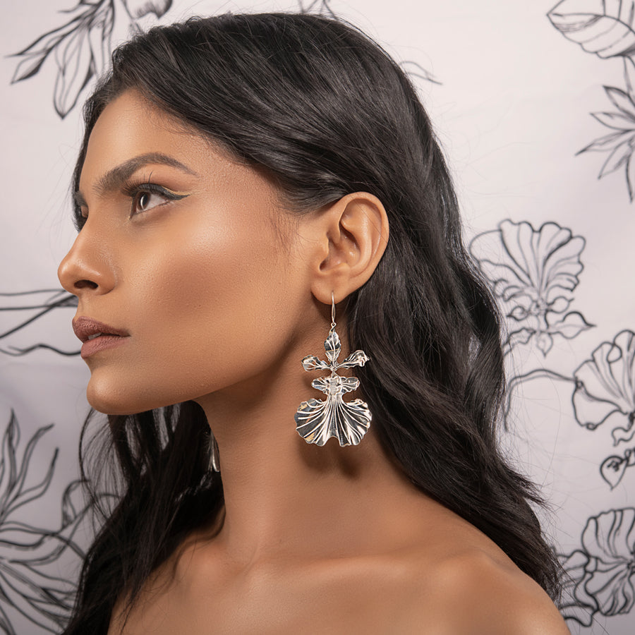 Kandyan Dancer Orchid Earring