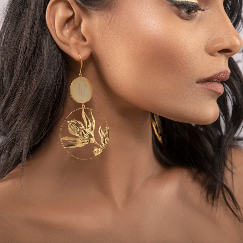 Vesak Orchid Earrings