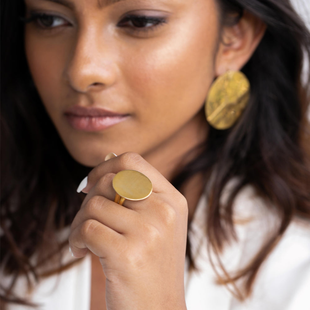 Mirrored Coin Ring