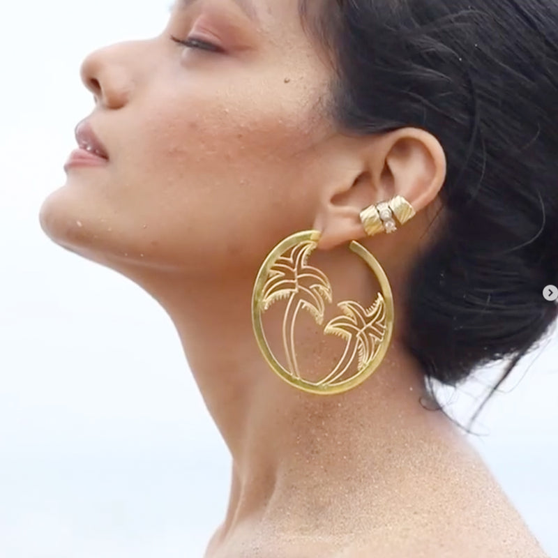 Island Love Earrings — alternate view