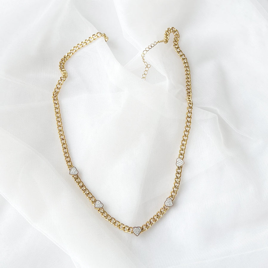 Heart Curb Necklace
