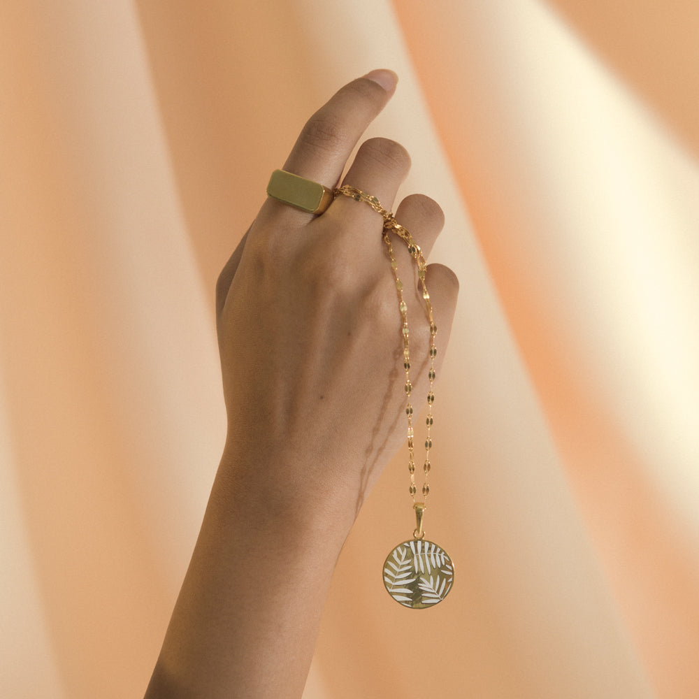 Palm Coin Necklace