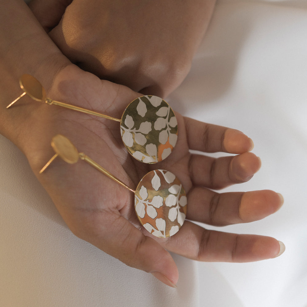 Dainty Leaves Drop Earrings