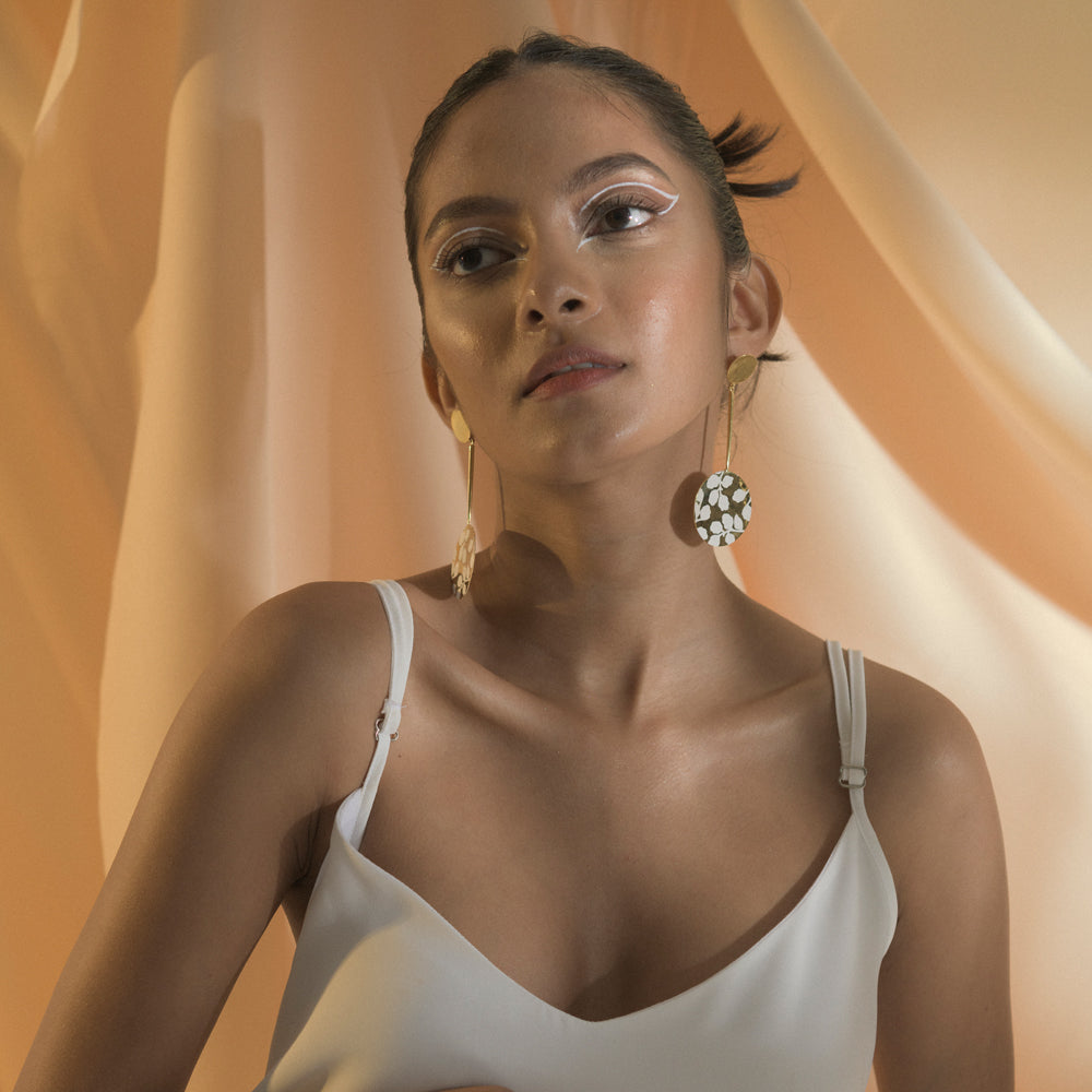 Dainty Leaves Drop Earrings