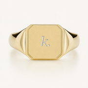 Cubic Signet Ring