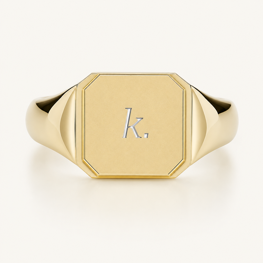 Cubic Signet Ring