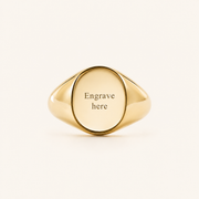 Signet Engravable Ring