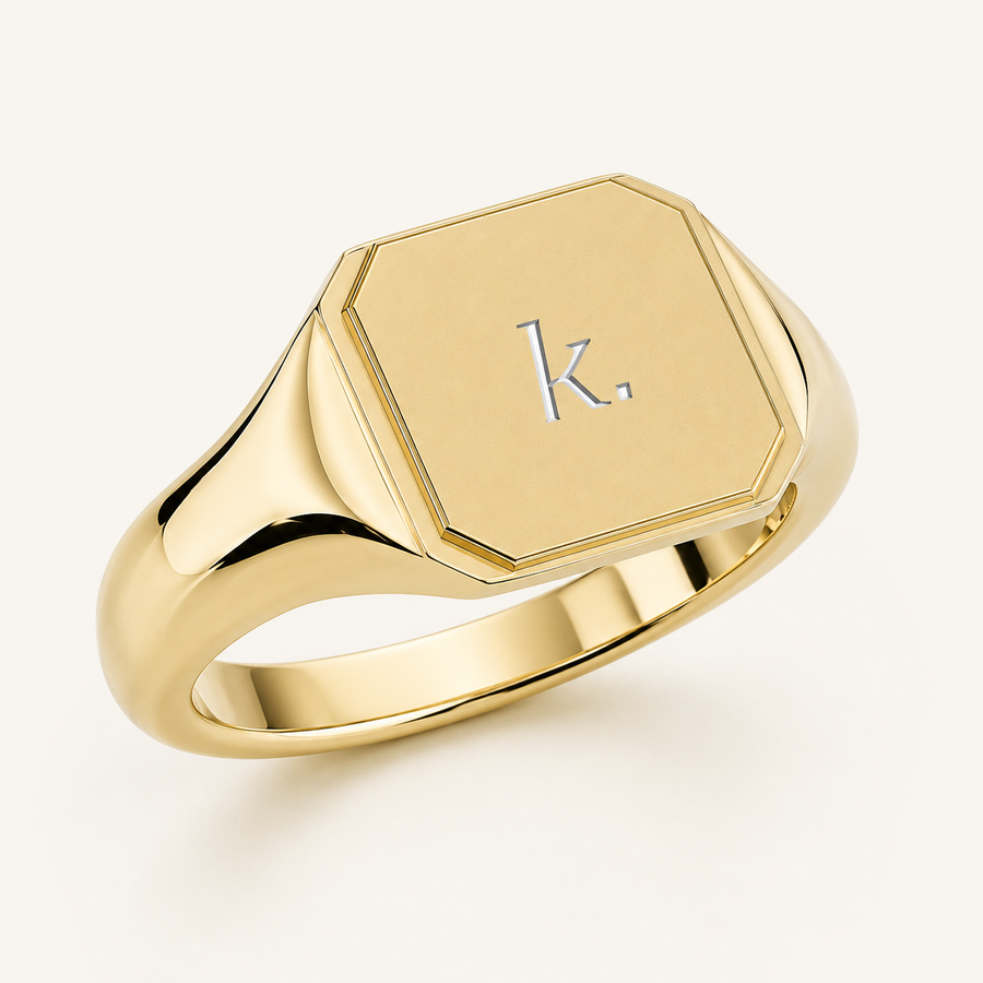 Cubic Signet Ring